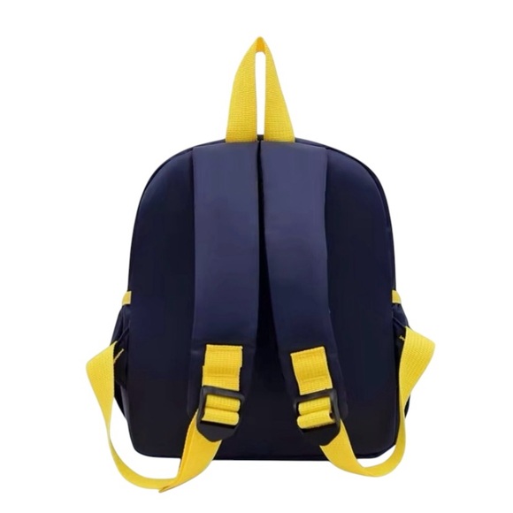 Mini Navy Blue Dinosaur Backpack - Toddlers, Preschool, Kindergarten, Etc. - Picture 4 of 11